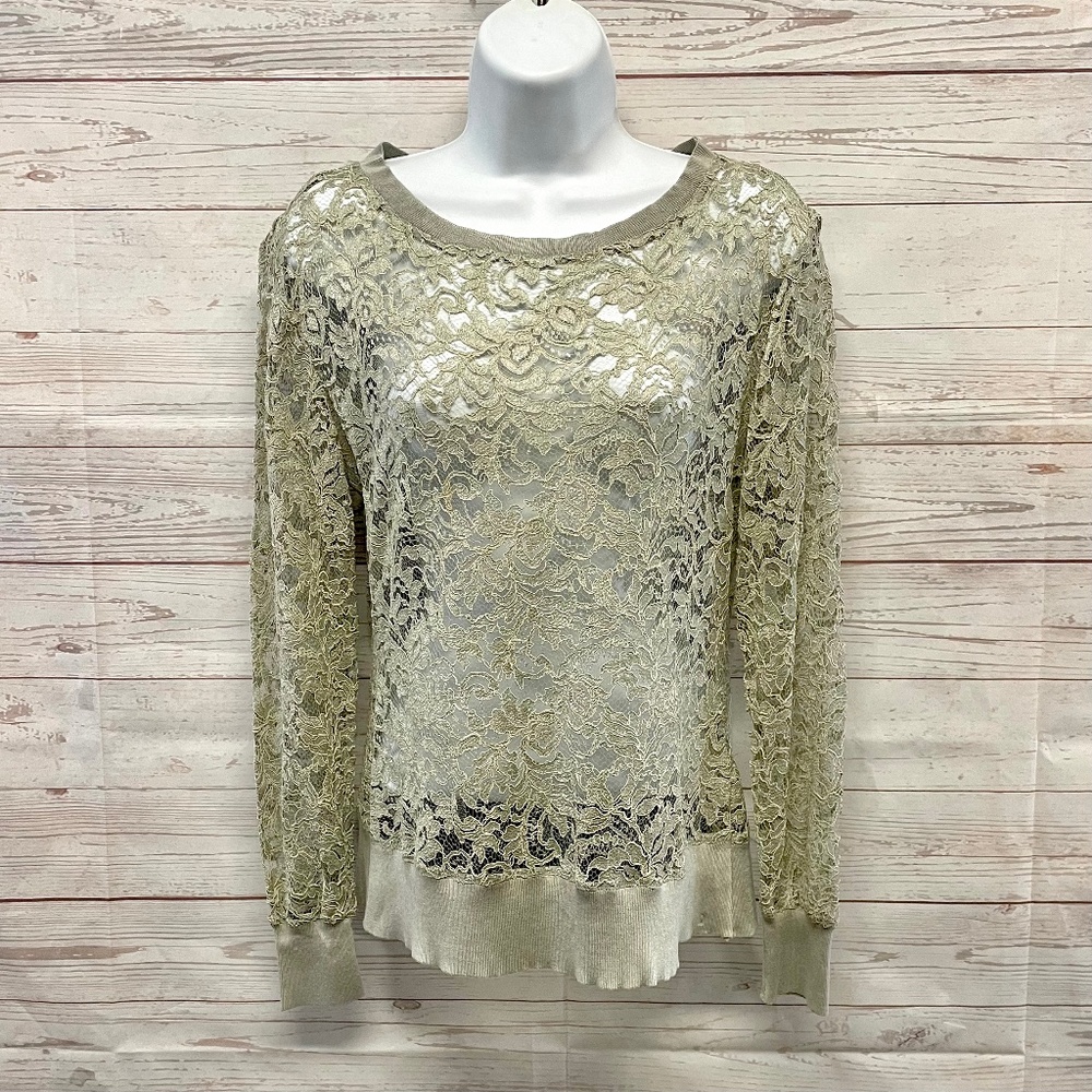 Ralph Lauren Black Label Devin Lace Long Sleeve Top